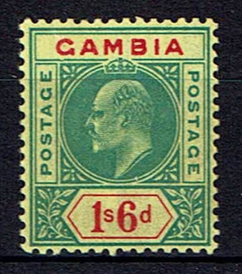 Image of Gambia SG 53a VLMM British Commonwealth Stamp